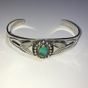 Silver cuff bracelet